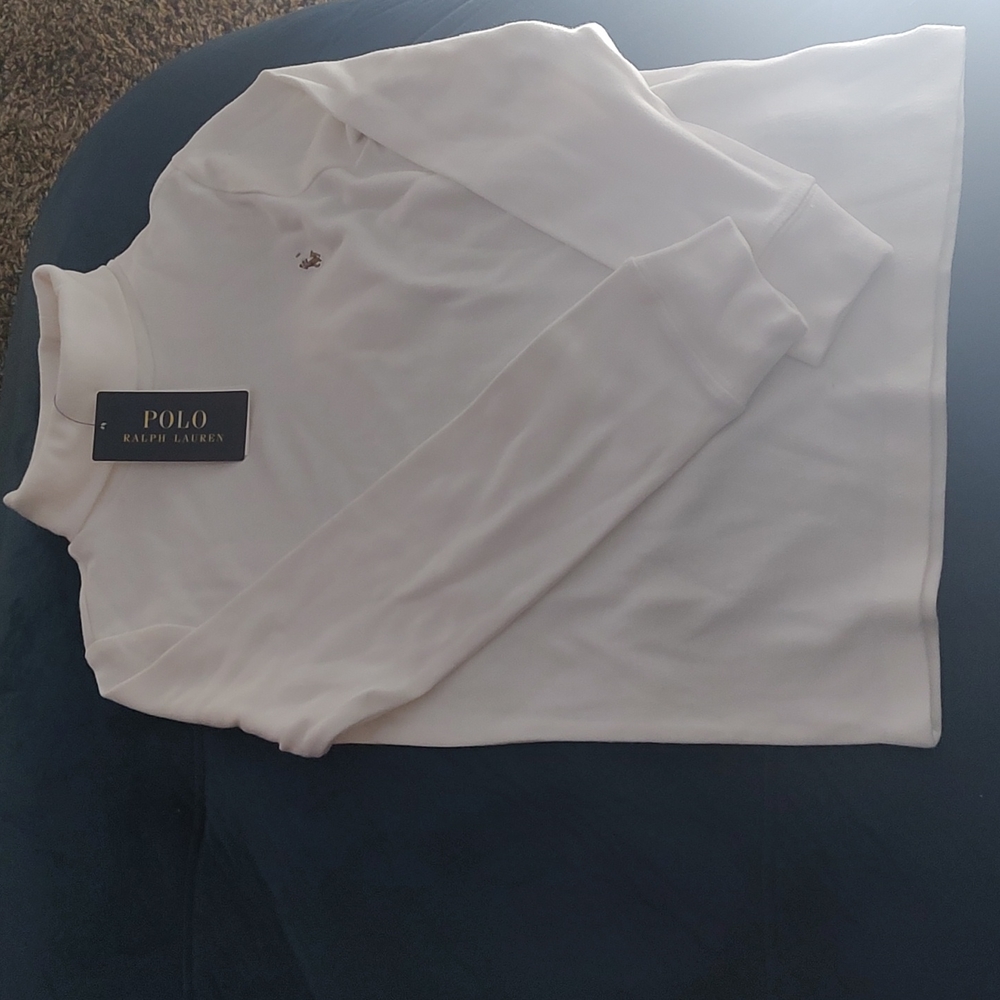 Classic white turtleneck